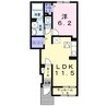 紫陽花　Ｂ 1LDKの間取り