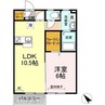 ファームライフ三谷 1LDKの間取り