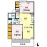 パラシオ樹太　Ａ棟 2LDKの間取り