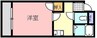 ハイツ福岡 1Kの間取り