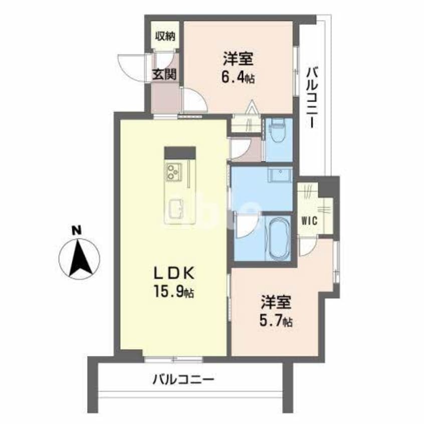間取図 バルビゾン花園