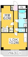 Peace HouseMⅢ 1LDKの間取り