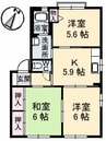 バリュージュ　メルセ 3Kの間取り