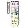 メゾン・ニューロード 1LDKの間取り