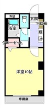 フィネス123 1Kの間取り