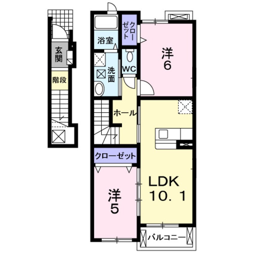 間取図 ニュープレイス　Ｂ