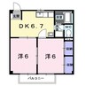 ミューズ松本Ⅴ 2DKの間取り