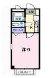 Ｋ’ｚ　Ｂ 1Kの間取り