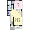 カーサ　リアン 1LDKの間取り