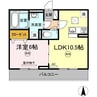 モンレーヴ 1LDKの間取り