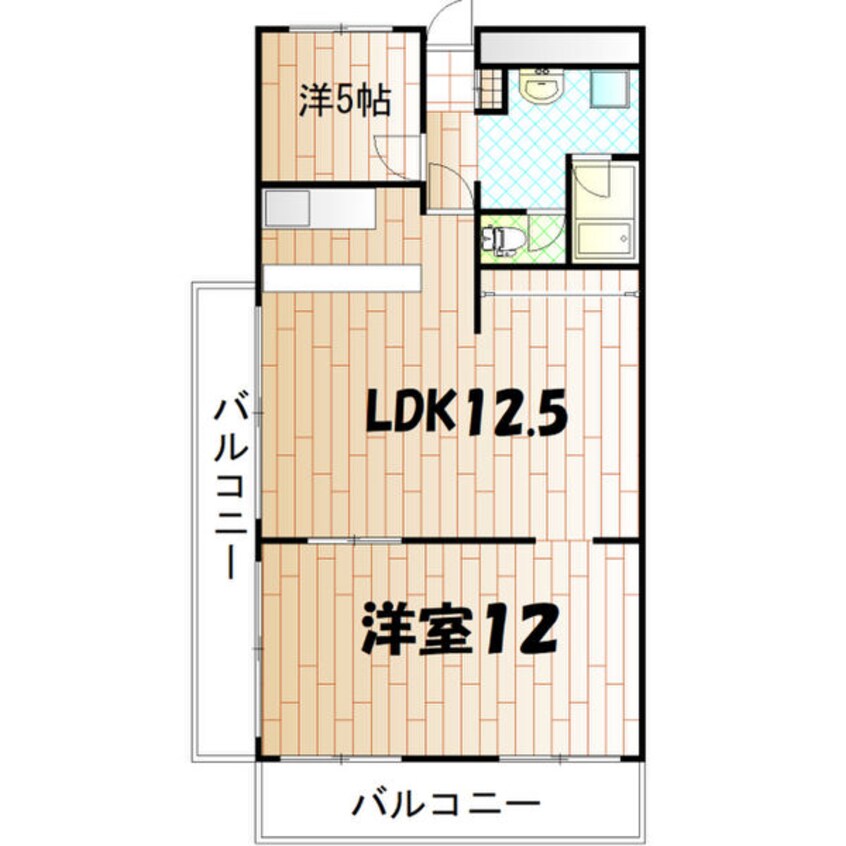 間取図 ハイマート屋島