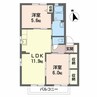 ウッディコート成美 C棟 2LDKの間取り