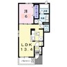 テール　リッシュⅠ 1LDKの間取り