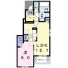 アネシス木太Ｂ 1LDKの間取り