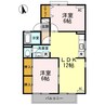 ロイヤルコート円座 D棟 2LDKの間取り