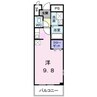 パークサイド今里 1Rの間取り