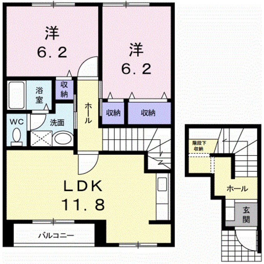 間取図 パレットタウン山端Ⅱ