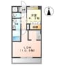 フェリーチェ 1LDKの間取り