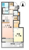 ルピナス　Ａ 1LDKの間取り