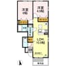 ルラリ 2LDKの間取り