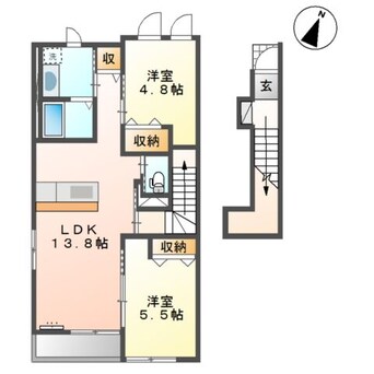 間取図 ヴァンルージュⅣ