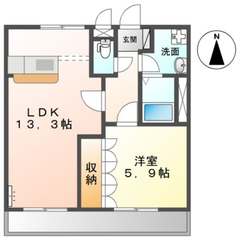 間取図 ラフォーレ木太