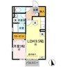 フォンターナ伏石　A棟 1LDKの間取り
