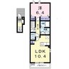 エイトワン　すがわＢ 1LDKの間取り