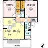 フォレスト B棟 2LDKの間取り