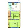 西南コーポ 2DKの間取り
