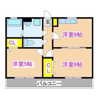 間取図 プレイズ今坂