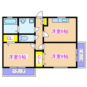 間取図 プレイズ今坂