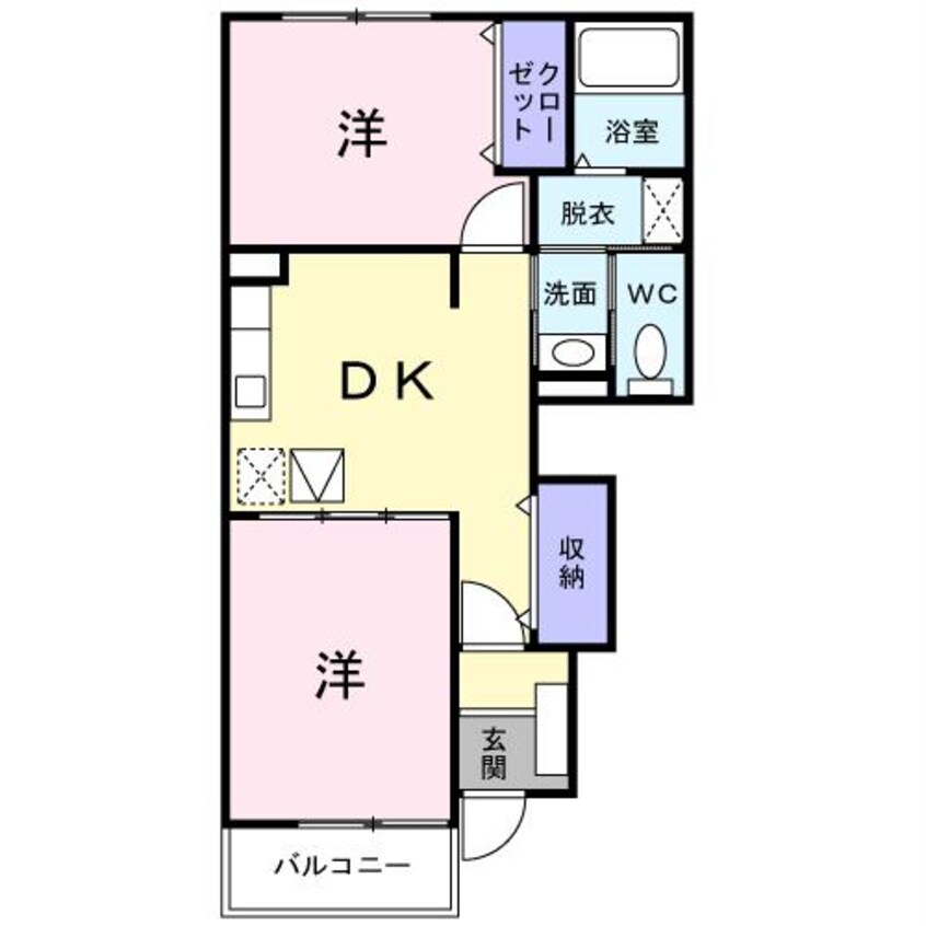 間取図 Ｙ’ｓコート壱番館　Ⅱ