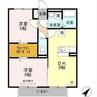 Ist-Garden A棟 2DKの間取り