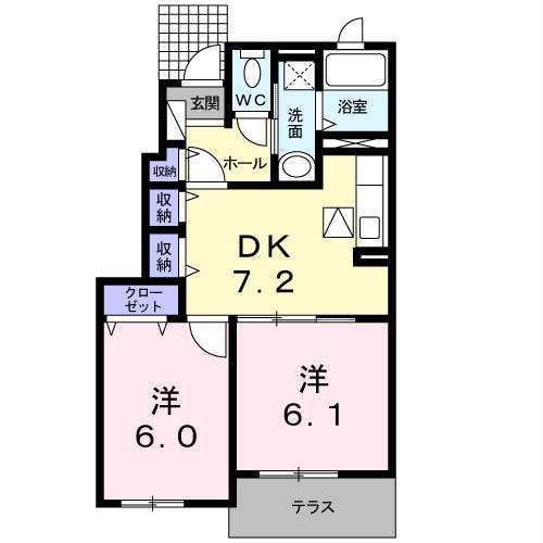 間取り図 フランメゾンⅣ