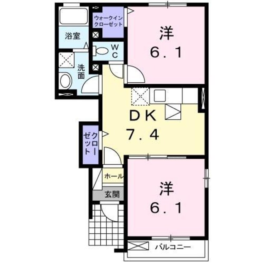 間取図 ガルテン・ゼガルⅠ