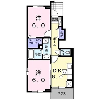 間取図 スウィート　ミモザ