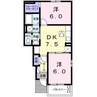 ソレイユメゾンＴ 2DKの間取り