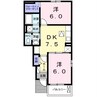 シャローム　Ｂ 2DKの間取り