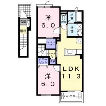 間取図 コンフォートヴィラ旭原Ⅰ号棟