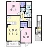 アップ・テイル 2LDKの間取り