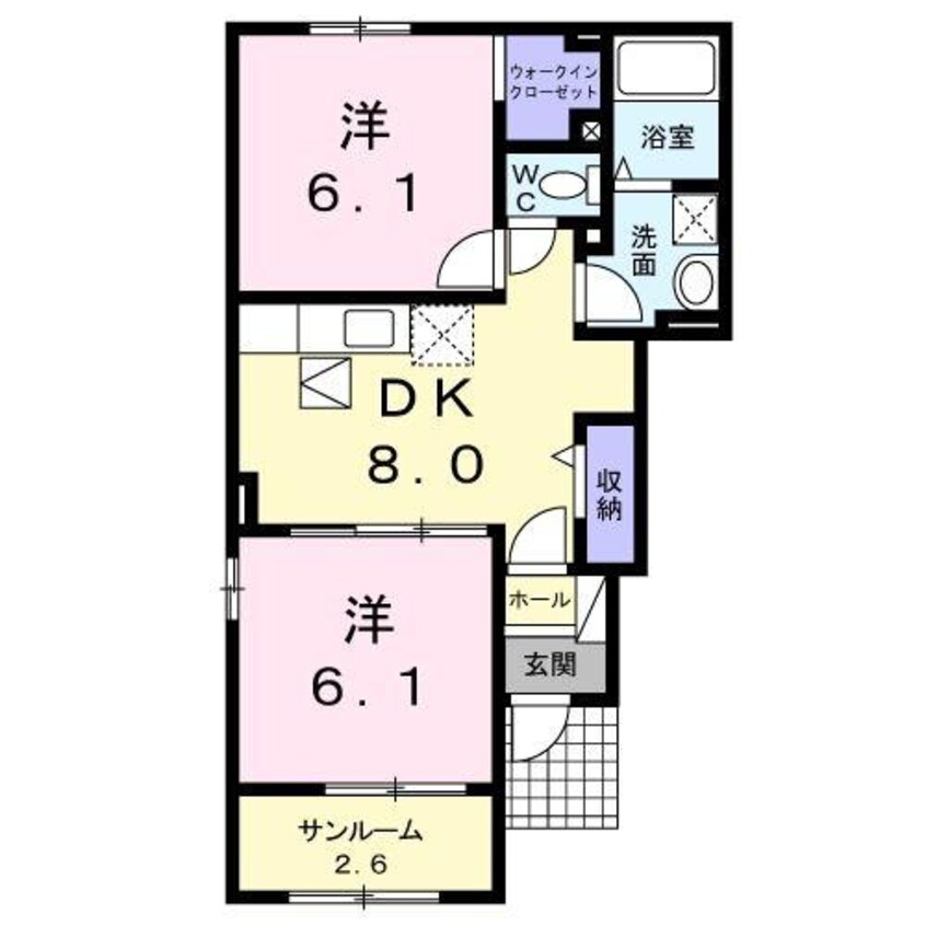 間取図 アクティブベルⅡ