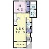 イル　ルオーゴＡ 1LDKの間取り