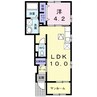 イル　ルオーゴＡ 1LDKの間取り
