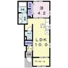 イル　ルオーゴＢ 1LDKの間取り