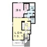 ベル　シュエットⅠ 1LDKの間取り