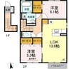 エルソル 2LDKの間取り
