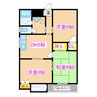 サンリブレ寿 3DKの間取り