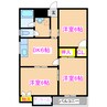 サンリブレ寿 3DKの間取り