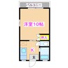 サンリブレ寿 1Kの間取り